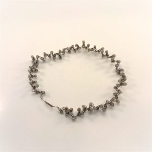 (Collier giro collo elastico) acciaio con labradorite (192)